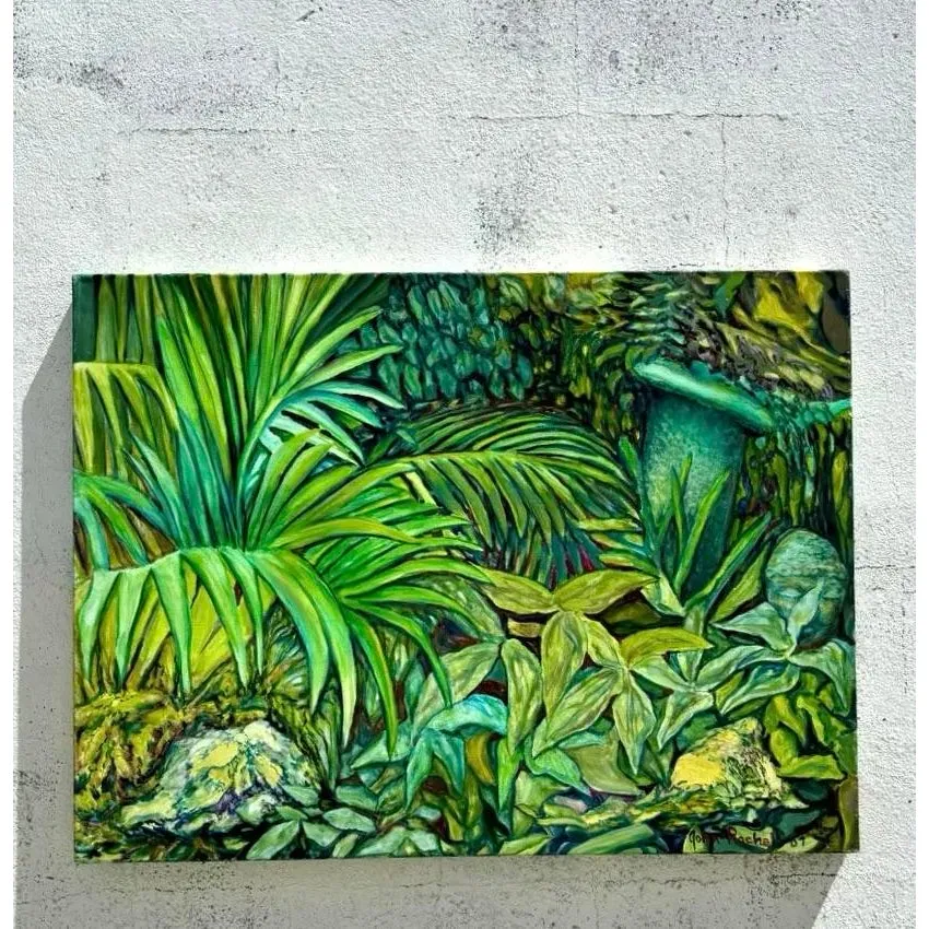 Vintage Boho Chic Landscape Painting — additional photo 2