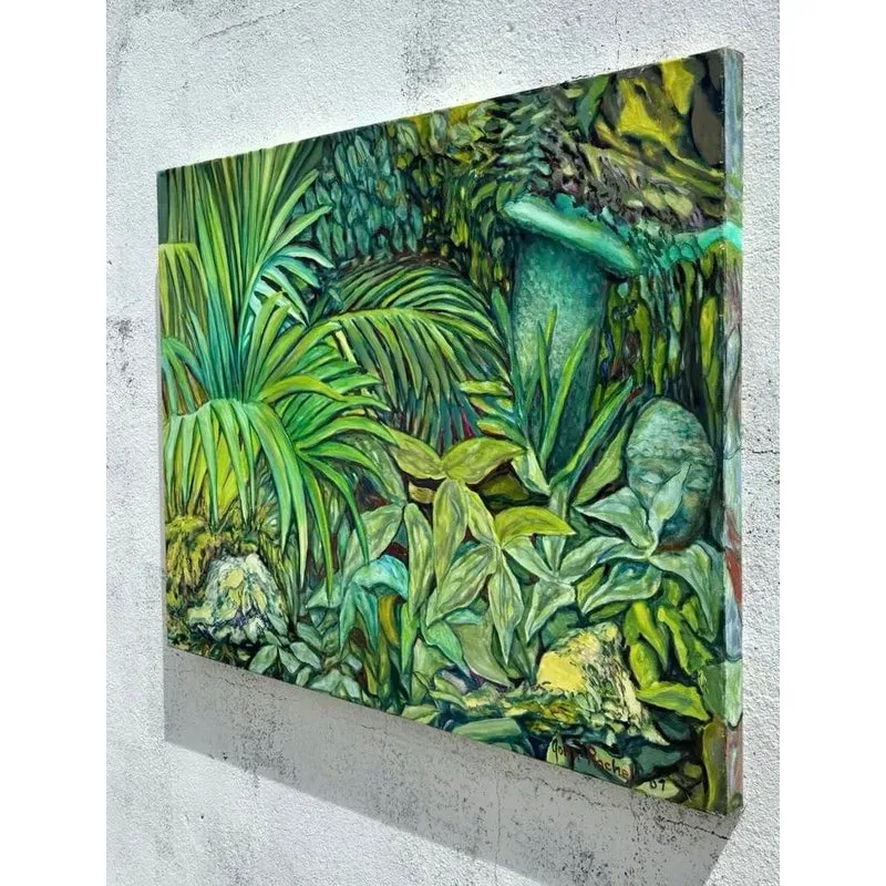 Vintage Boho Chic Landscape Painting — additional photo 3