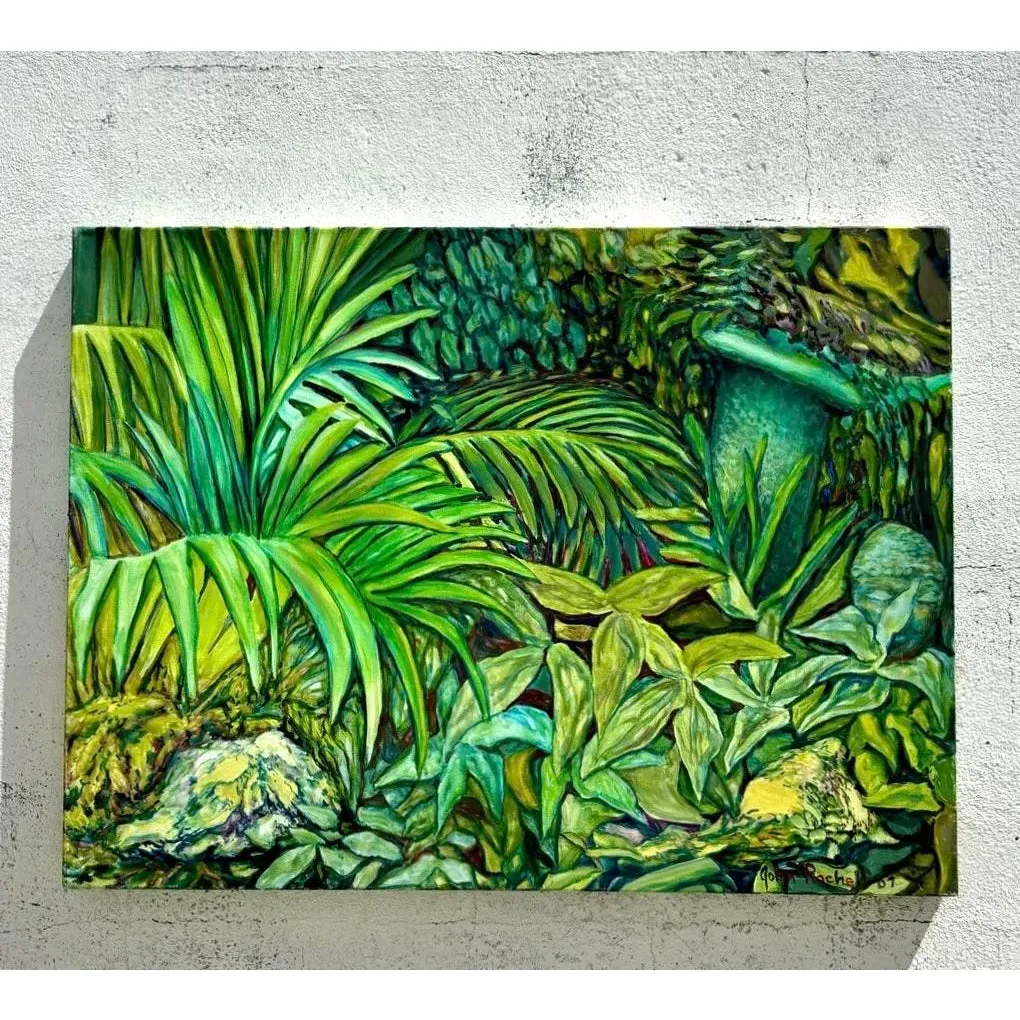 Vintage Boho Chic Landscape Painting — additional photo 4