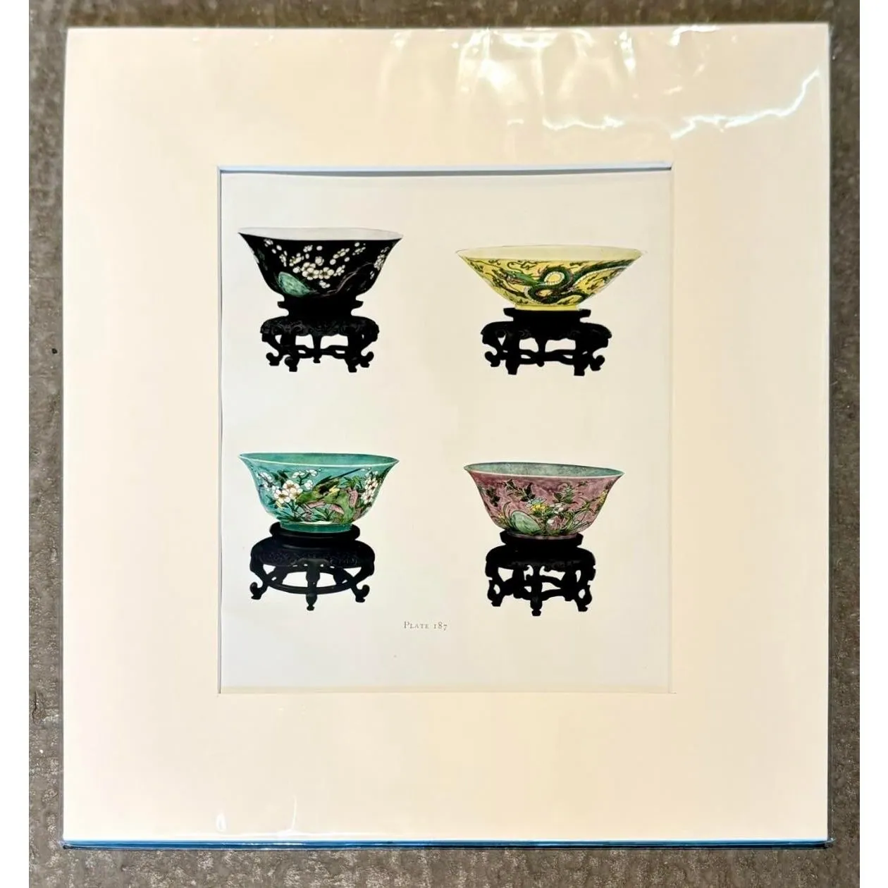 Vintage Boho Chinese Porcelain Print