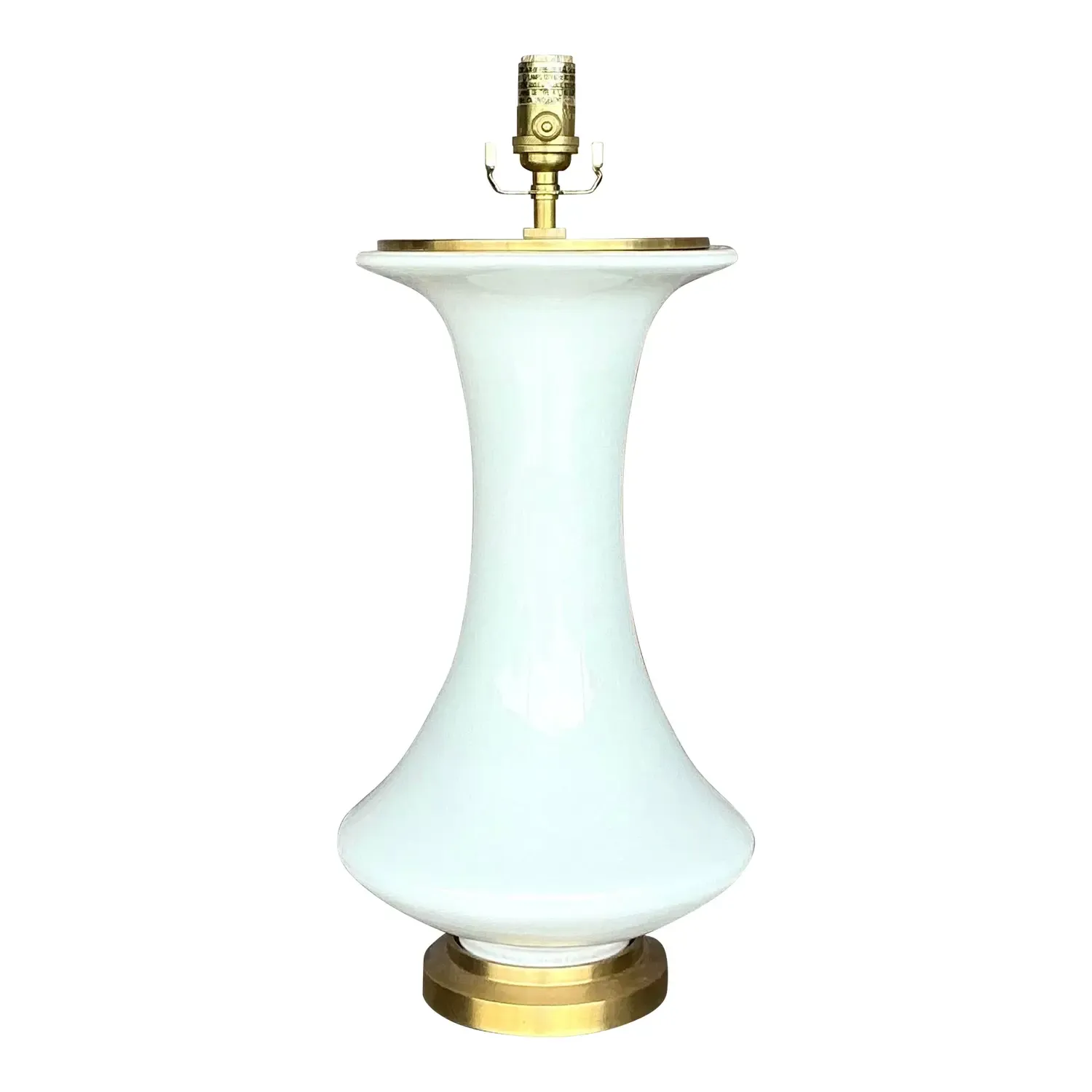 Vintage Boho Christopher Spitzmiller for Visual Comfort Glazed Ceramic Lamp — additional photo 1
