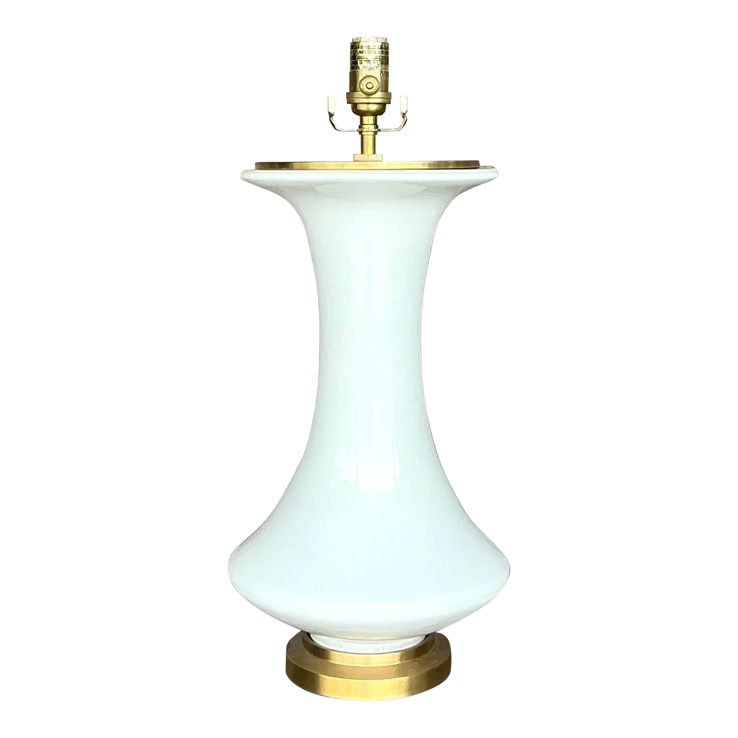 Vintage Boho Christopher Spitzmiller for Visual Comfort Glazed Ceramic Lamp — additional photo 2