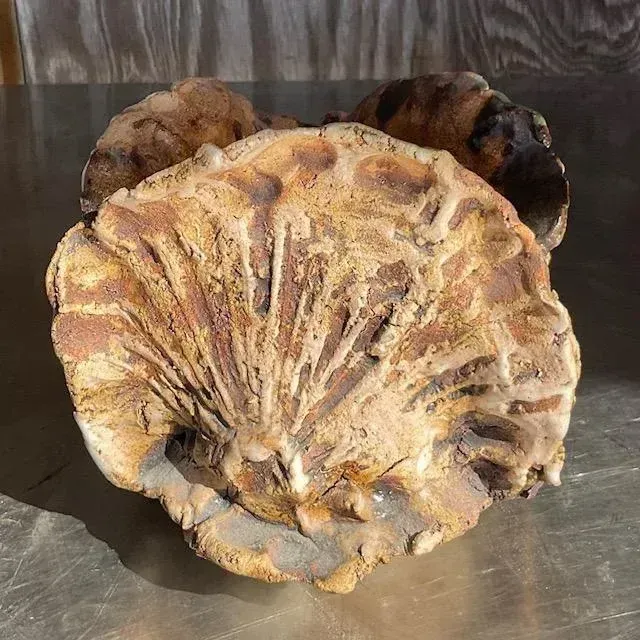 Vintage Boho Coastal Studio Pottery Vase — additional photo 3