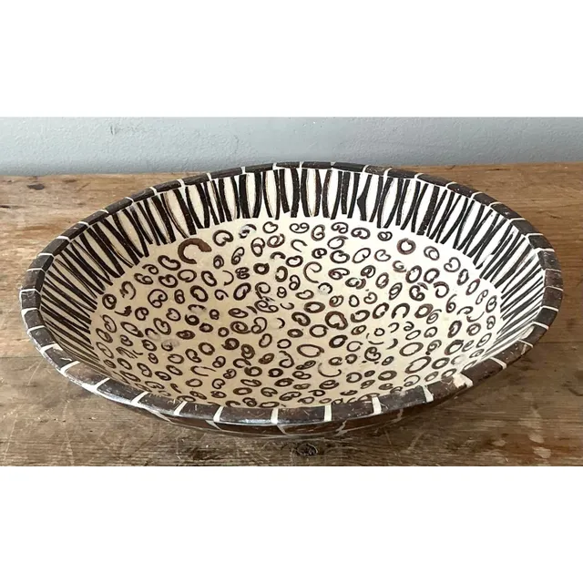 Vintage Boho Coconut Shell Bowl — additional photo 3