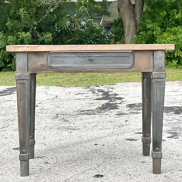 Vintage Boho Copper Wrapped Writing Desk — additional photo 6