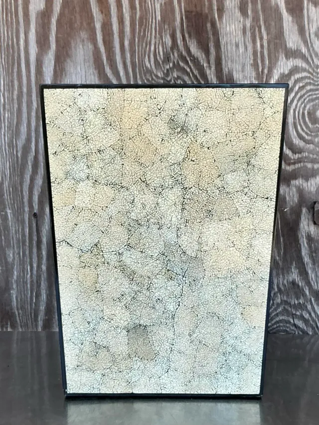 Vintage Boho Coquille D’Oeuf Eggshell Side Table — additional photo 7