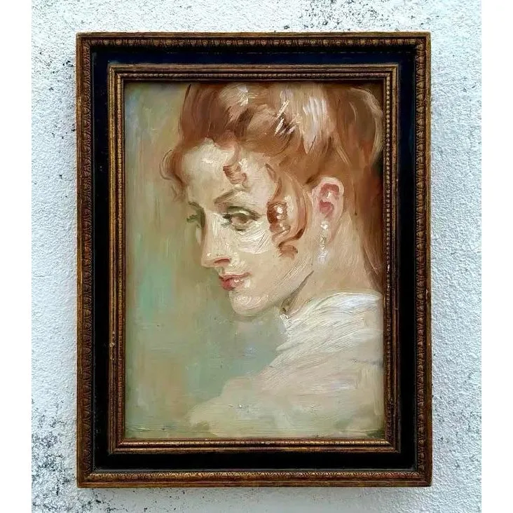 Vintage Boho Delicate Portrait of Red Haired Woman — additional photo 2