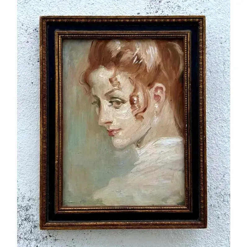 Vintage Boho Delicate Portrait of Red Haired Woman — additional photo 3