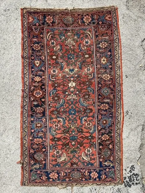 Vintage Boho Distressed Woven Rug — additional photo 2