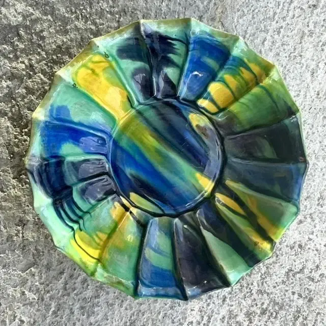 Vintage Boho Drip Glaze Bowl — additional photo 2