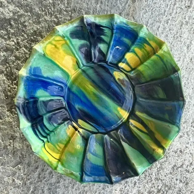 Vintage Boho Drip Glaze Bowl — additional photo 5