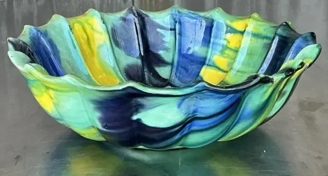 Vintage Boho Drip Glaze Bowl — additional photo 7