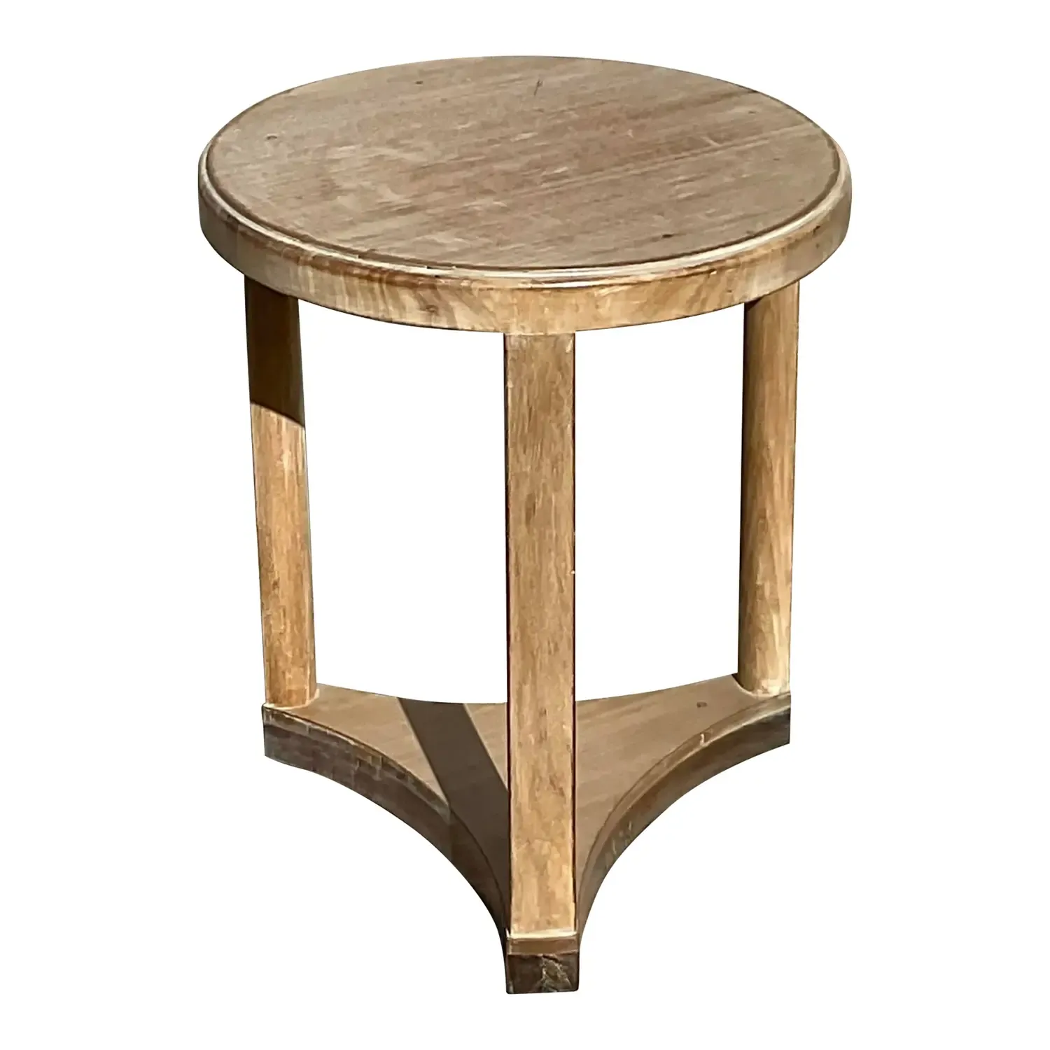 Vintage Boho Dunbar Washed Wood Side Table — additional photo 1
