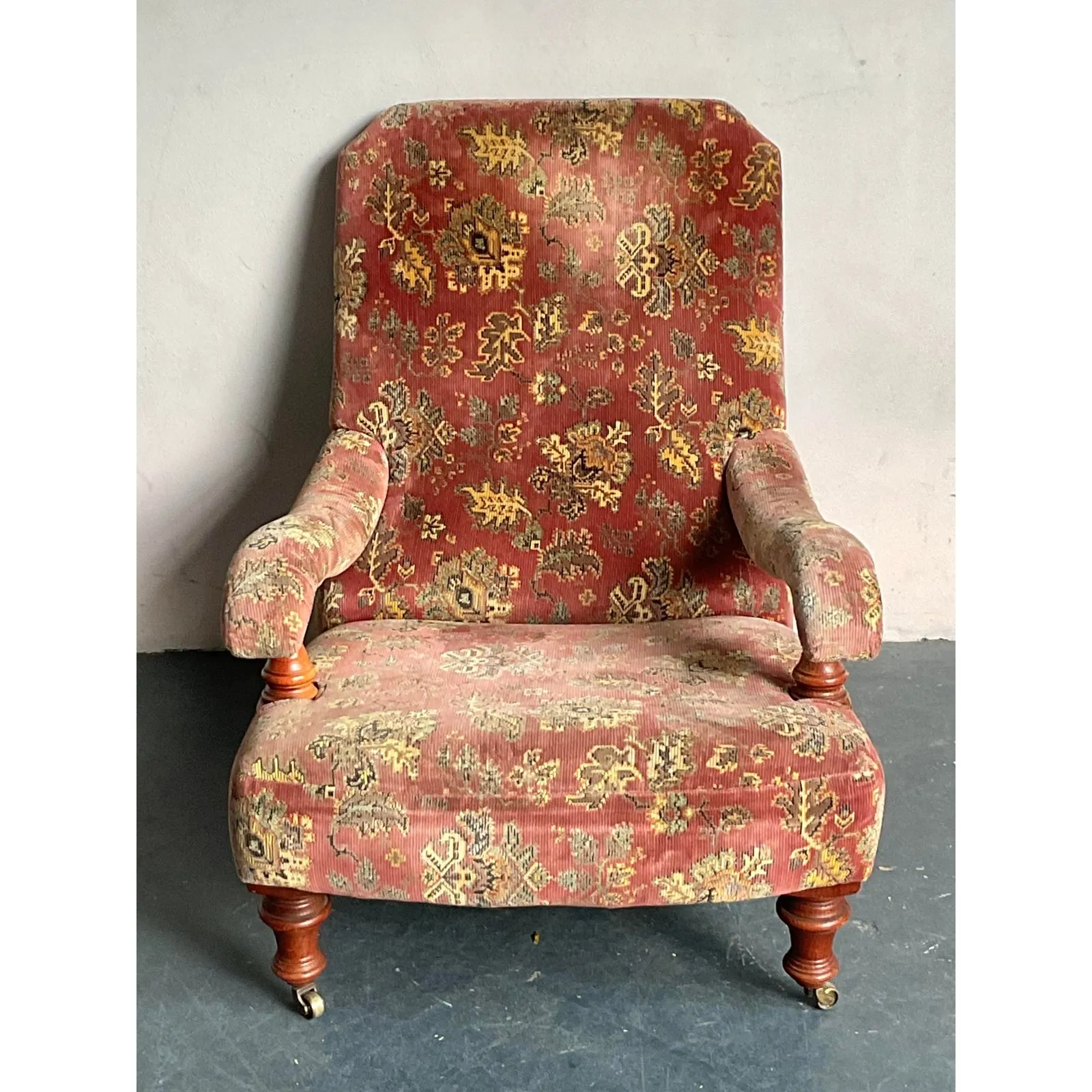Vintage Boho Edwardian Steamer Chair and Foot Rest — additional photo 5