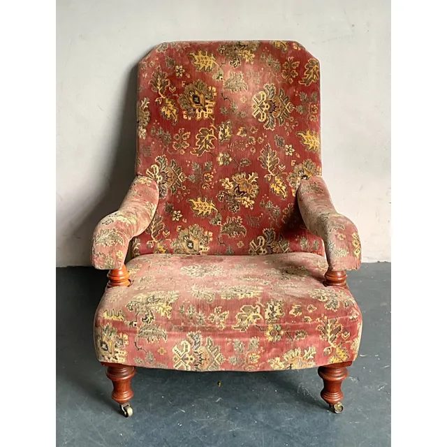 Vintage Boho Edwardian Steamer Chair and Foot Rest — additional photo 5