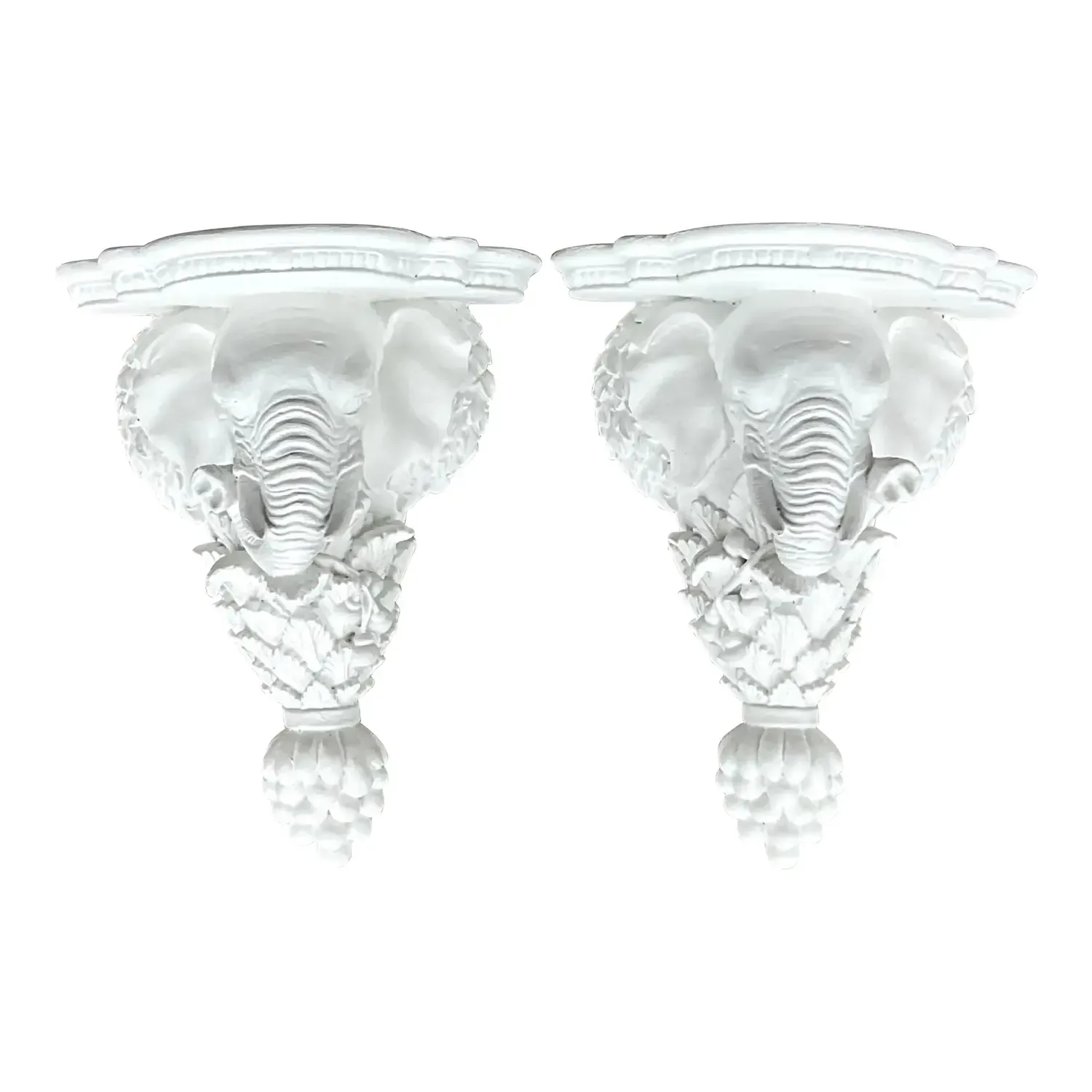 Vintage Boho Elephant Lamps - A Pair