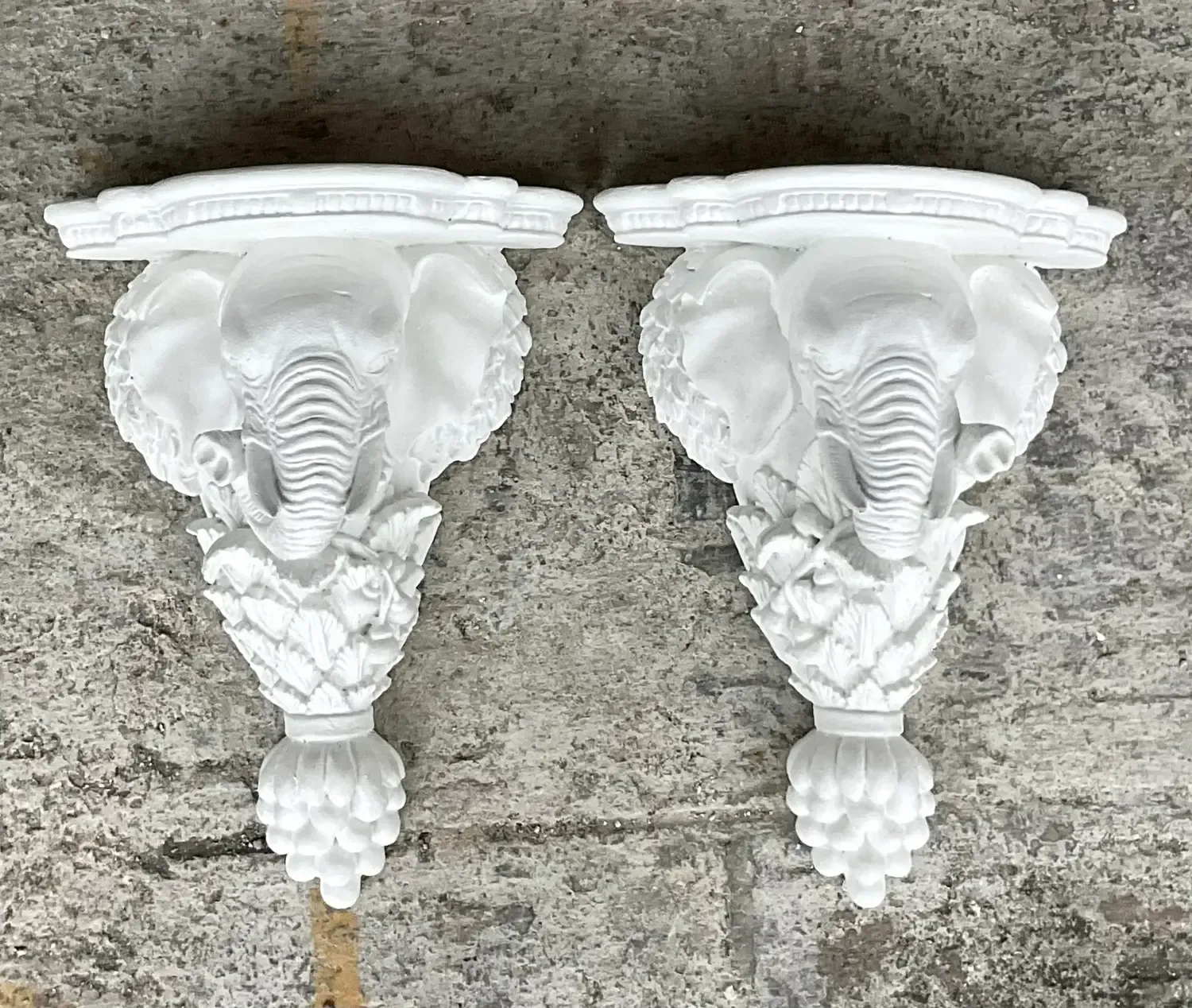 Vintage Boho Elephant Lamps - A Pair — additional photo 2