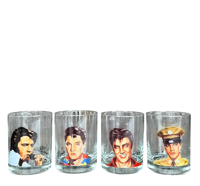 Vintage Boho Elvis Rocks Glasses - Set Of 4 — additional photo 6