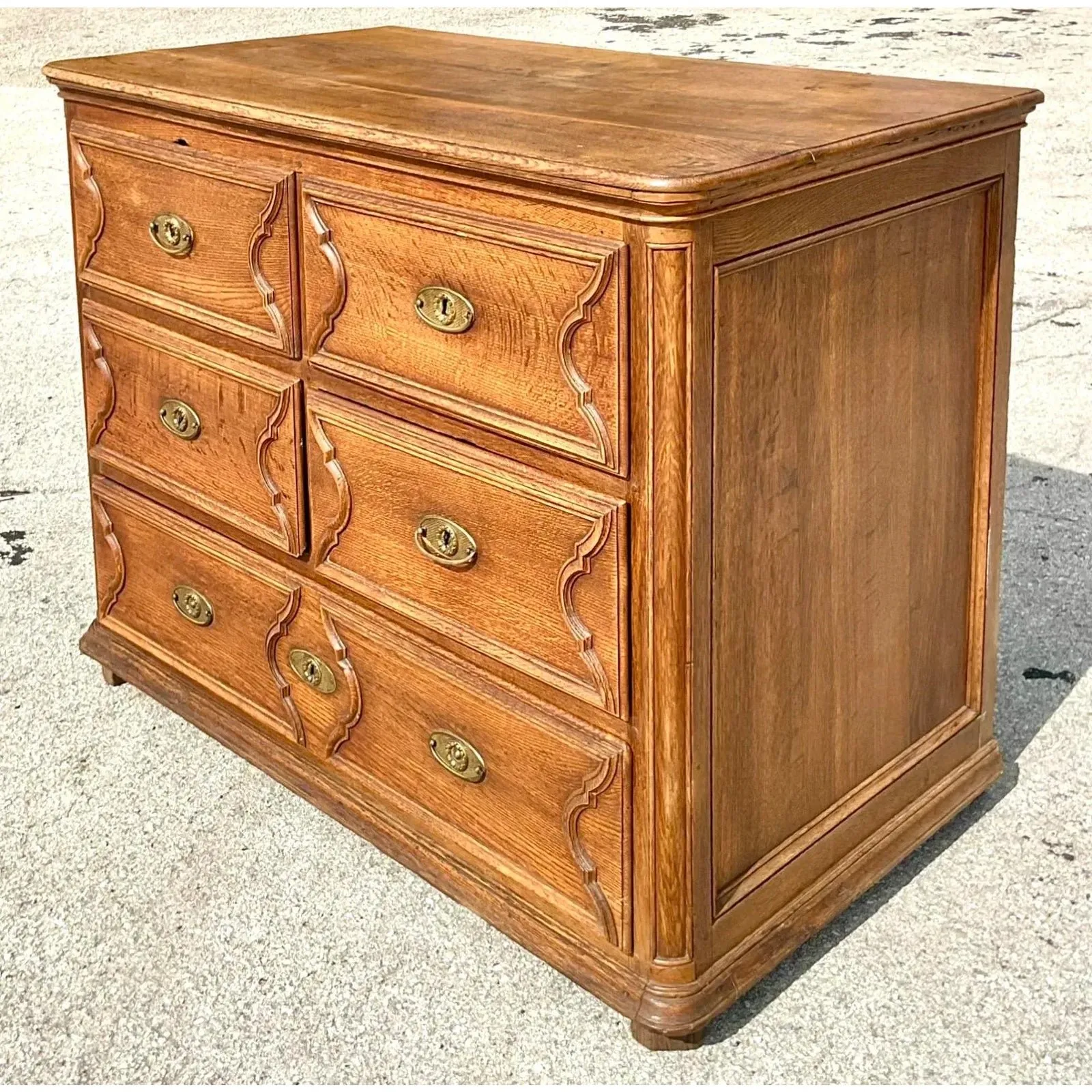 Vintage English Georgian Style Oak Gentleman’s Chest — additional photo 1