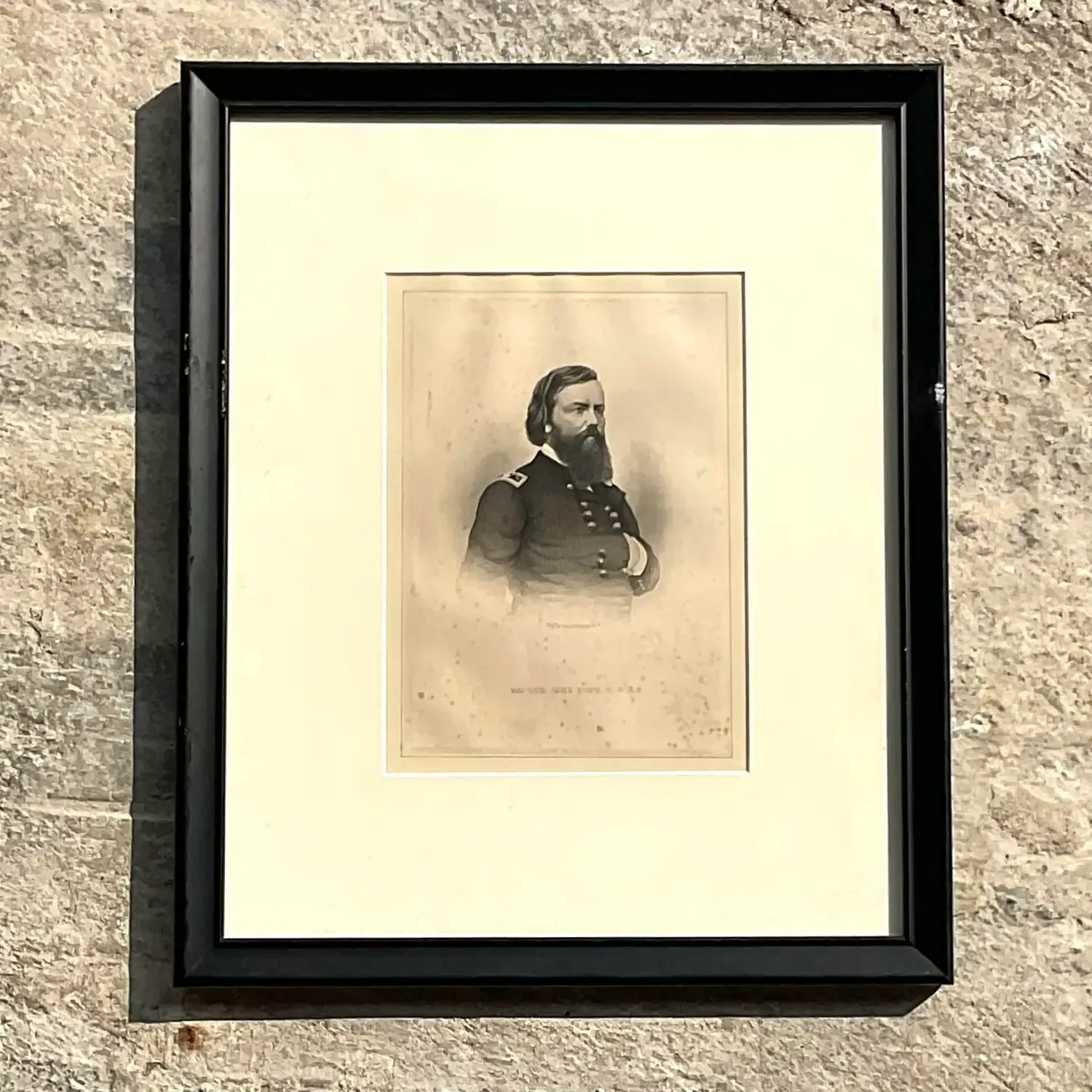 Vintage Boho Engraving of Military Man — additional photo 2