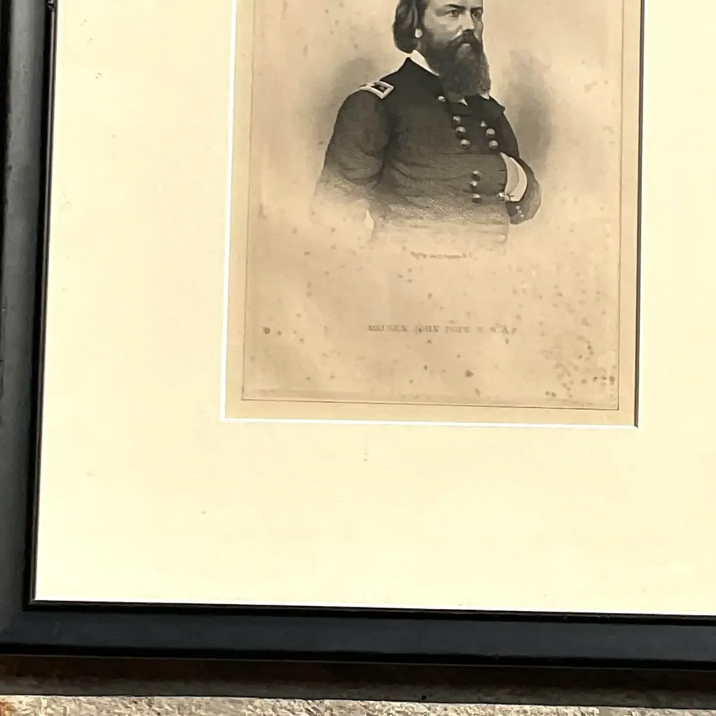Vintage Boho Engraving of Military Man — additional photo 4