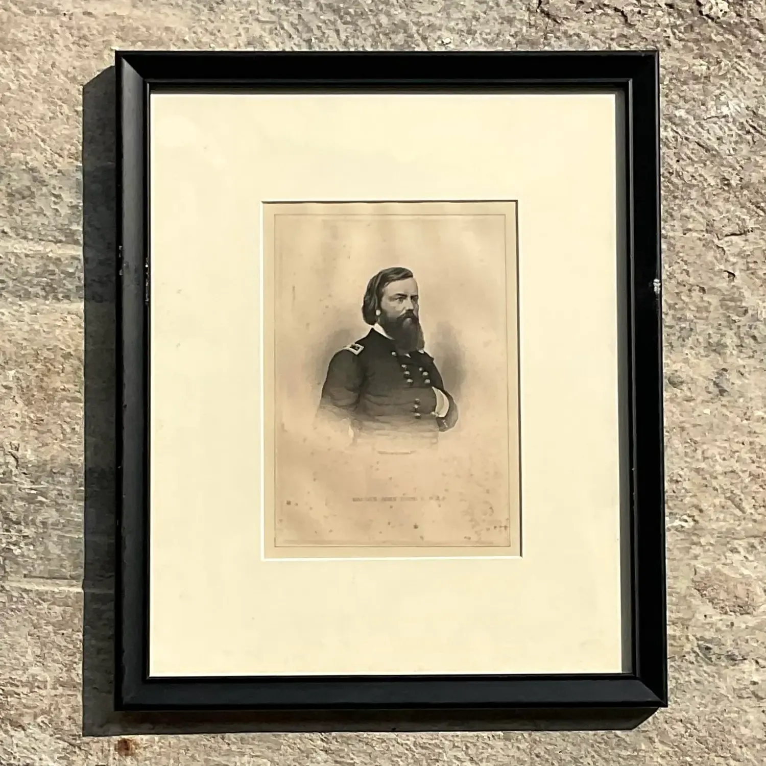 Vintage Boho Engraving of Military Man — additional photo 5