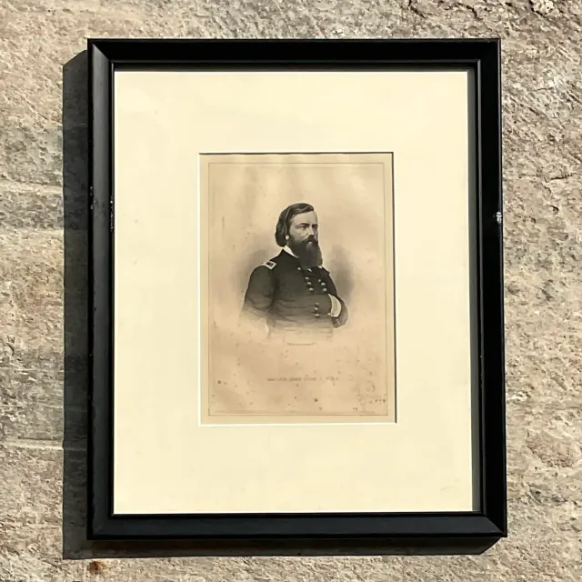 Vintage Boho Engraving of Military Man — additional photo 5
