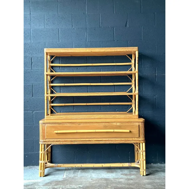 Vintage Boho Ficks Reed Etagere — additional photo 1