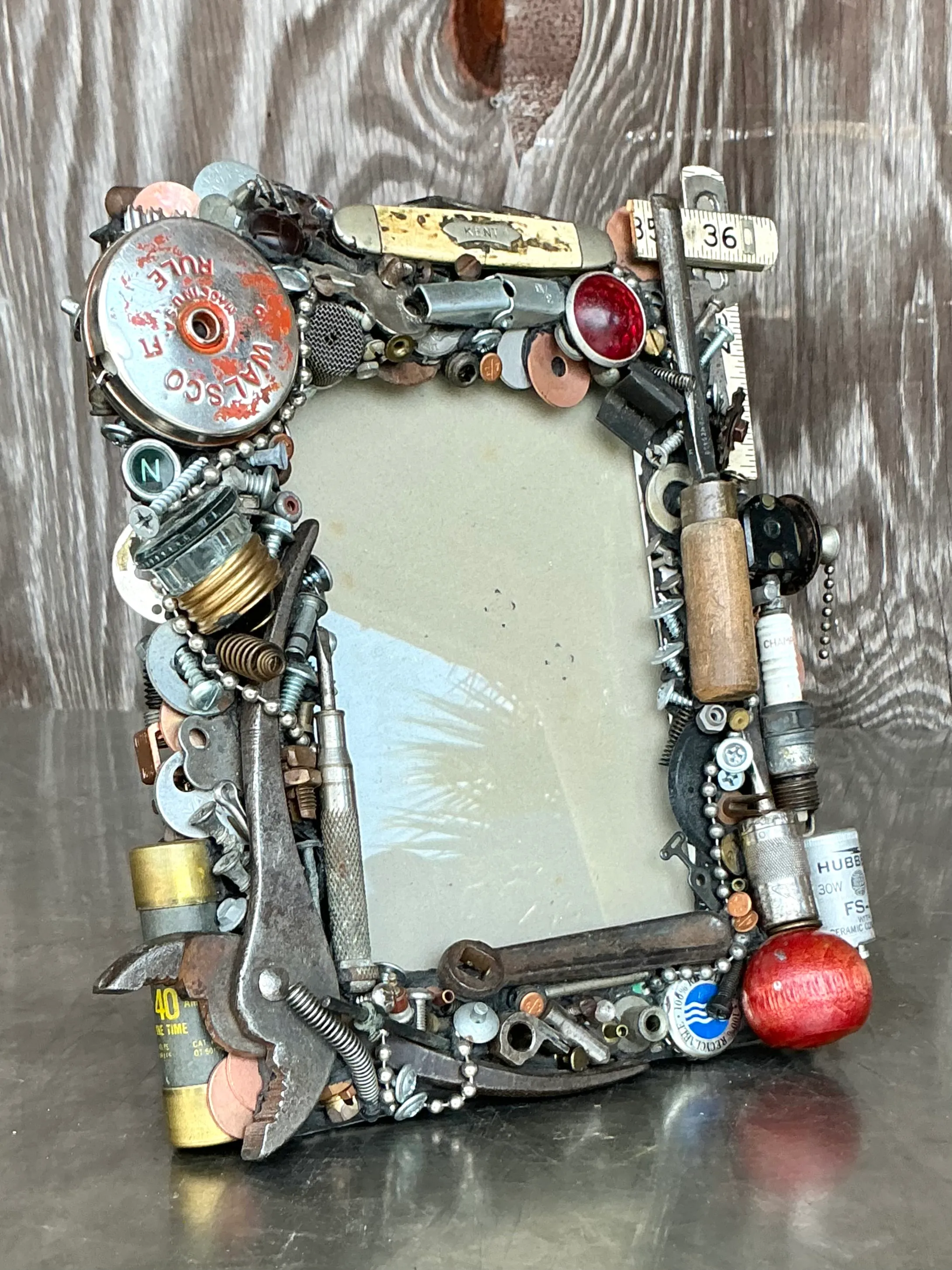 Vintage Boho Found Object Frame — additional photo 1