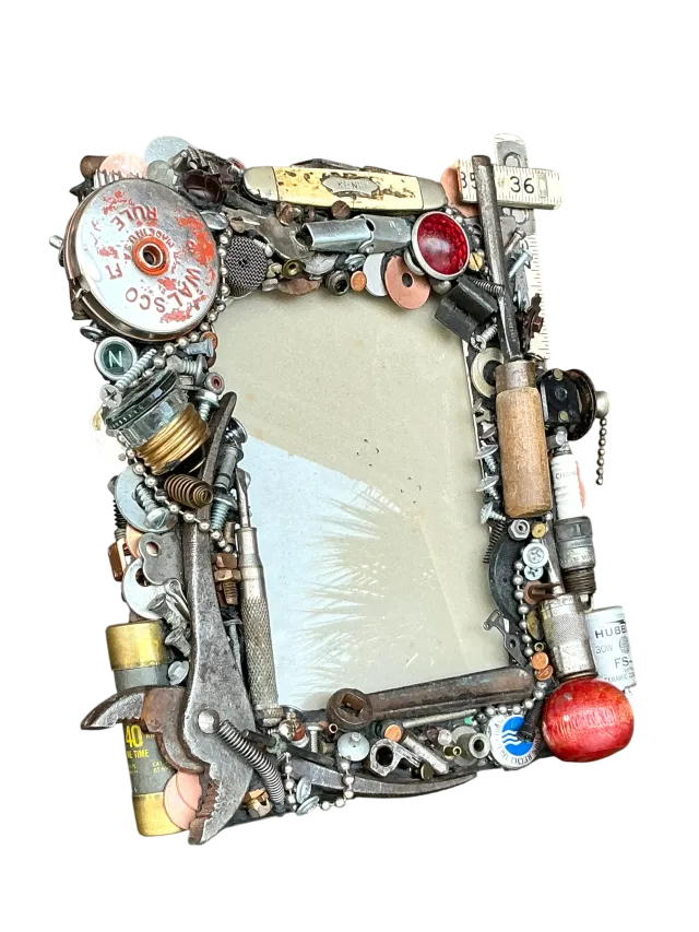 Vintage Boho Found Object Frame — additional photo 2