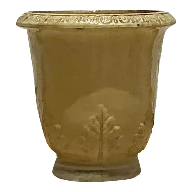 Vintage Boho French Glazed Ceramic Planter — additional photo 1