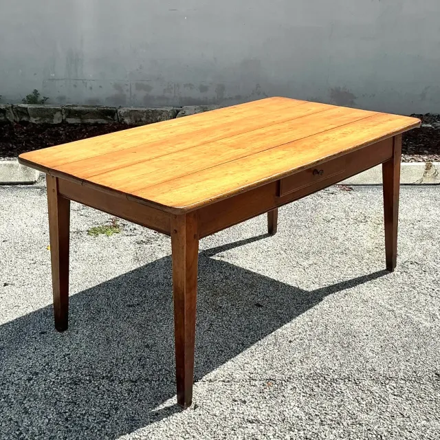Vintage Boho French Plank Farm Table — additional photo 2