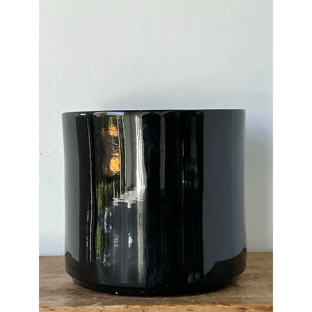 Vintage Boho Gainey Glazed Ceramic Planter — additional photo 2
