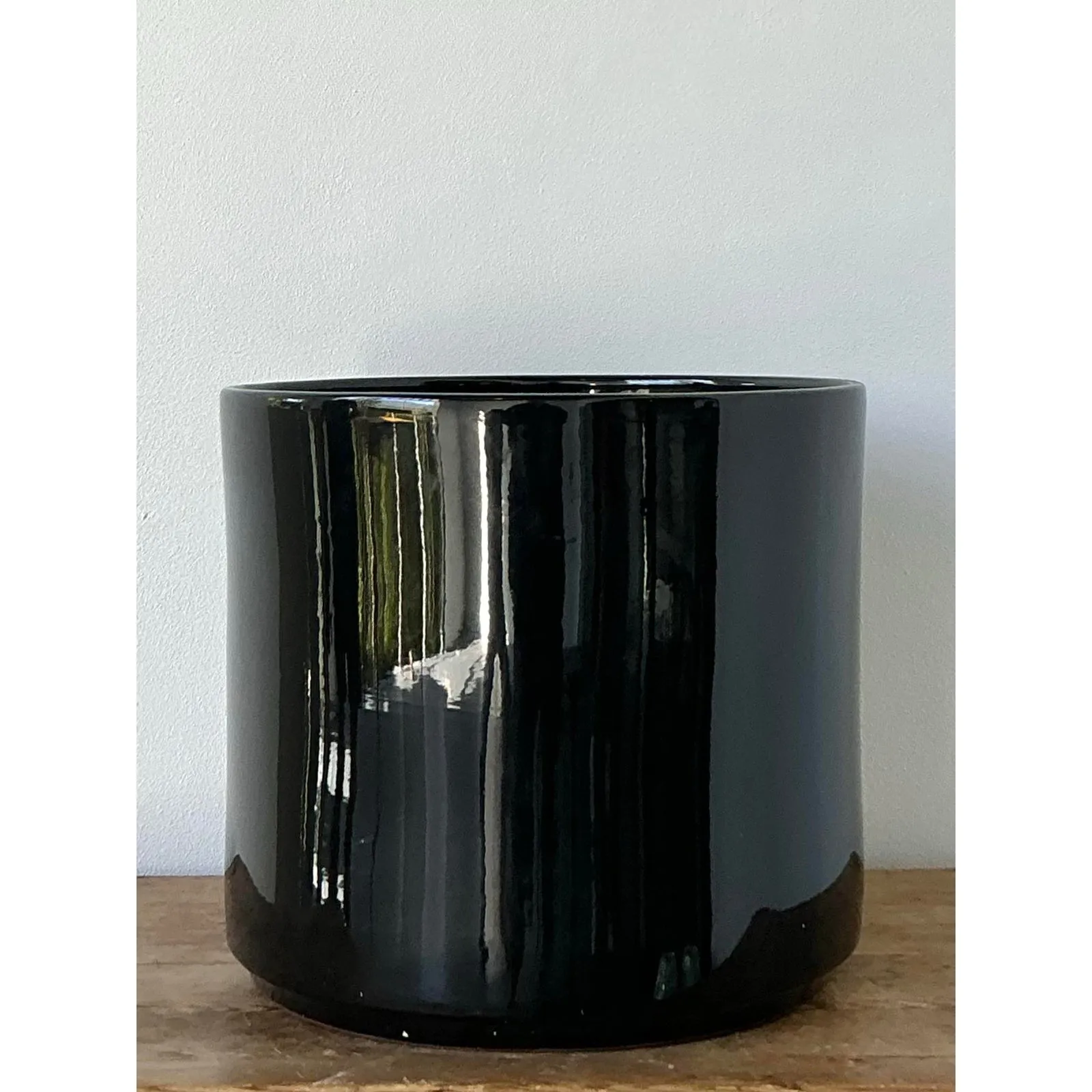 Vintage Boho Gainey Glazed Ceramic Planter — additional photo 4
