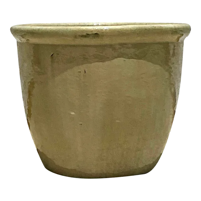 Vintage Boho Gainey Glazed Ceramic Planter — additional photo 7