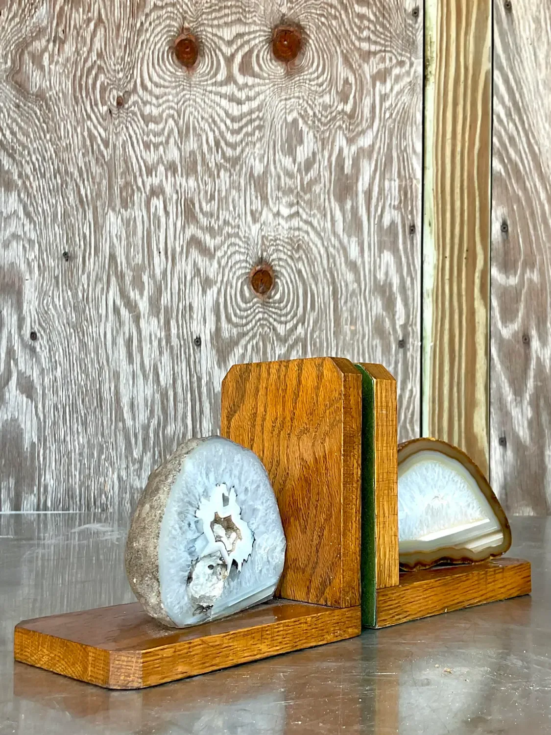 Vintage Boho Geode Bookends - Set of 2 — additional photo 6