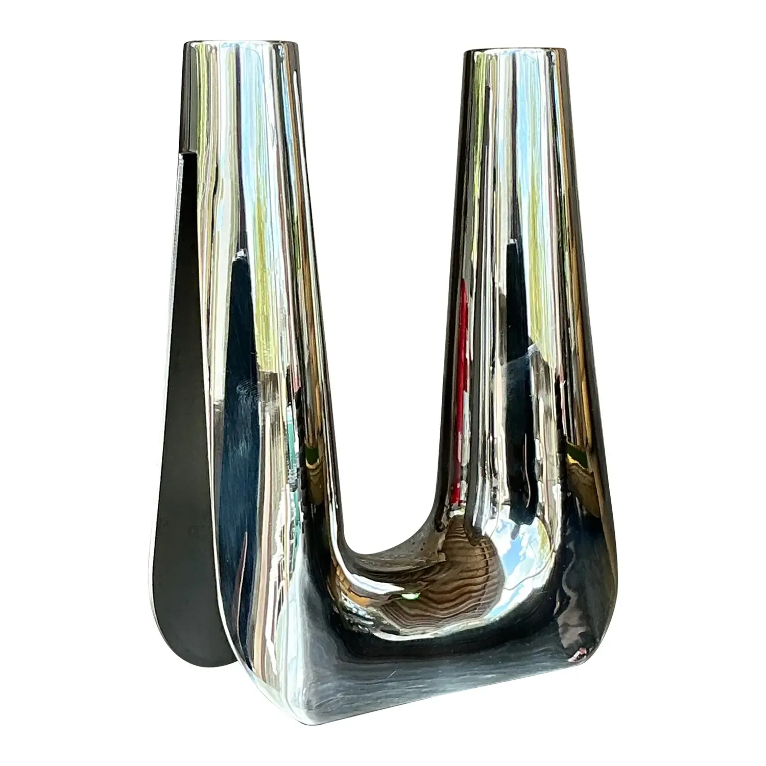 Vintage Boho George Jensen Stainless Steel Candlestick — additional photo 1