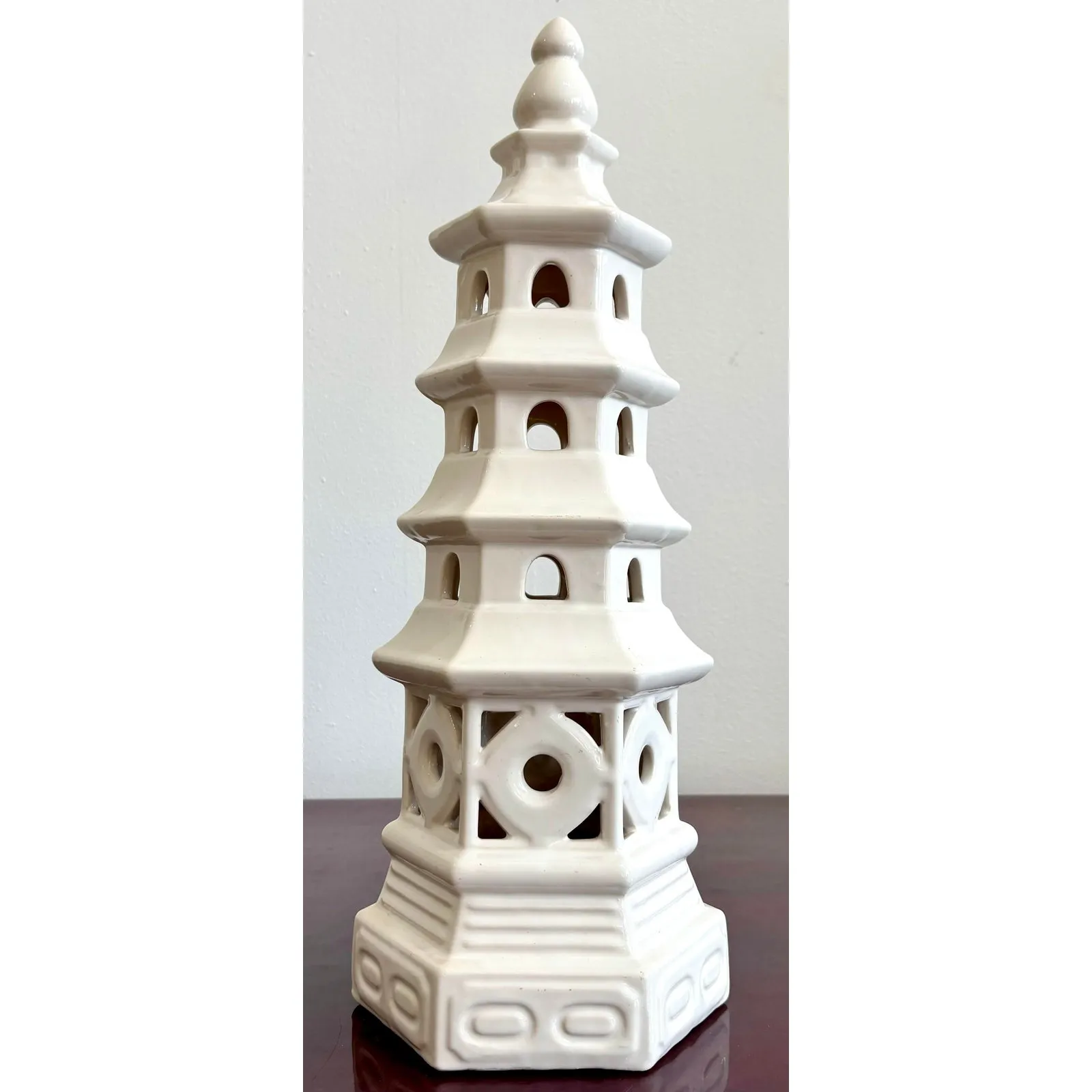 Vintage Boho Glazed Ceramic Sculpture — additional photo 1