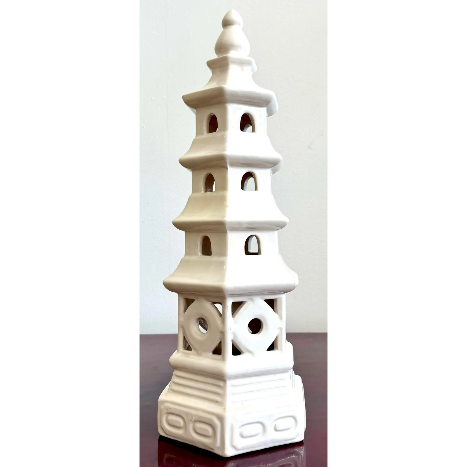 Vintage Boho Glazed Ceramic Sculpture — additional photo 2