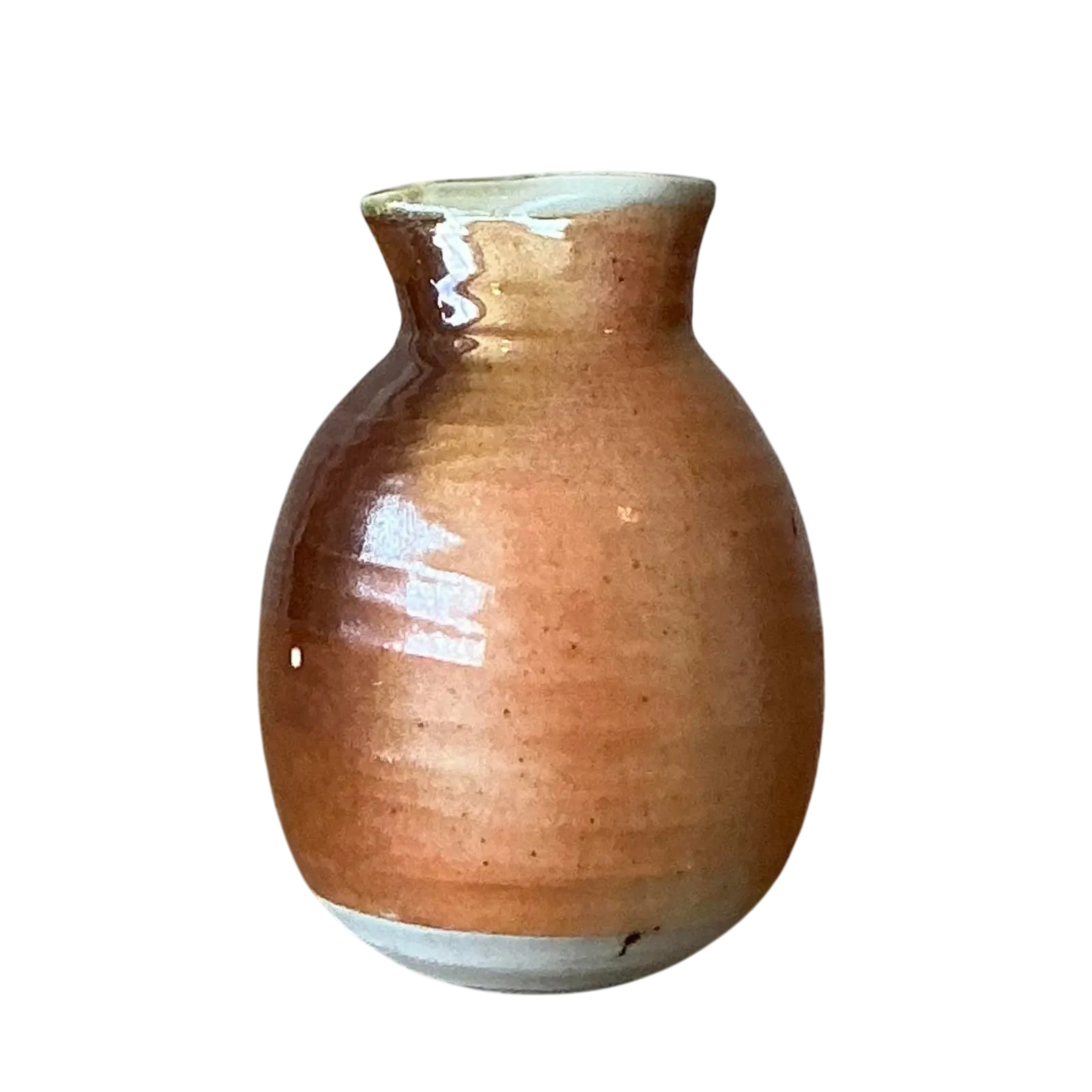 Vintage Boho Glazed Studio Pottery Vase