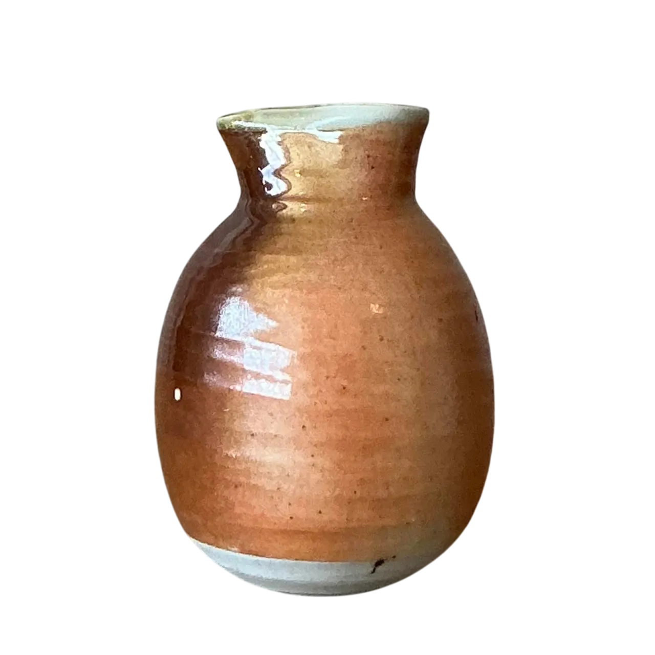 Vintage Boho Glazed Studio Pottery Vase