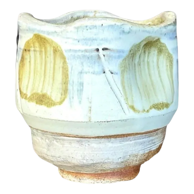 Vintage Boho Glazed Studio Pottery Vase — additional photo 1