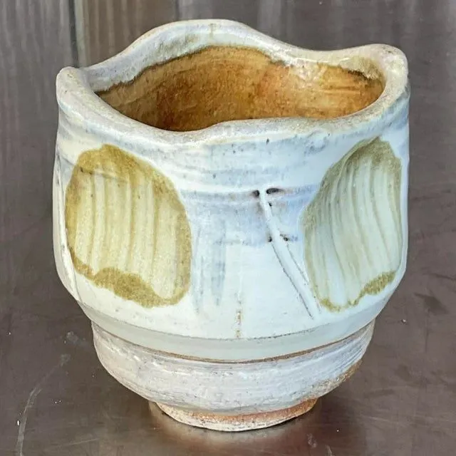 Vintage Boho Glazed Studio Pottery Vase — additional photo 3