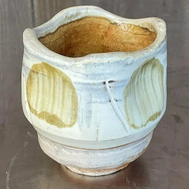 Vintage Boho Glazed Studio Pottery Vase — additional photo 4