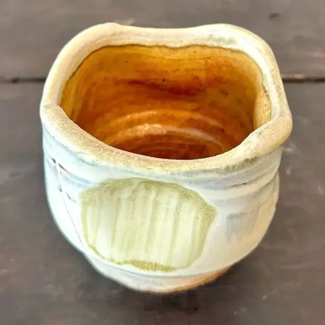 Vintage Boho Glazed Studio Pottery Vase — additional photo 7