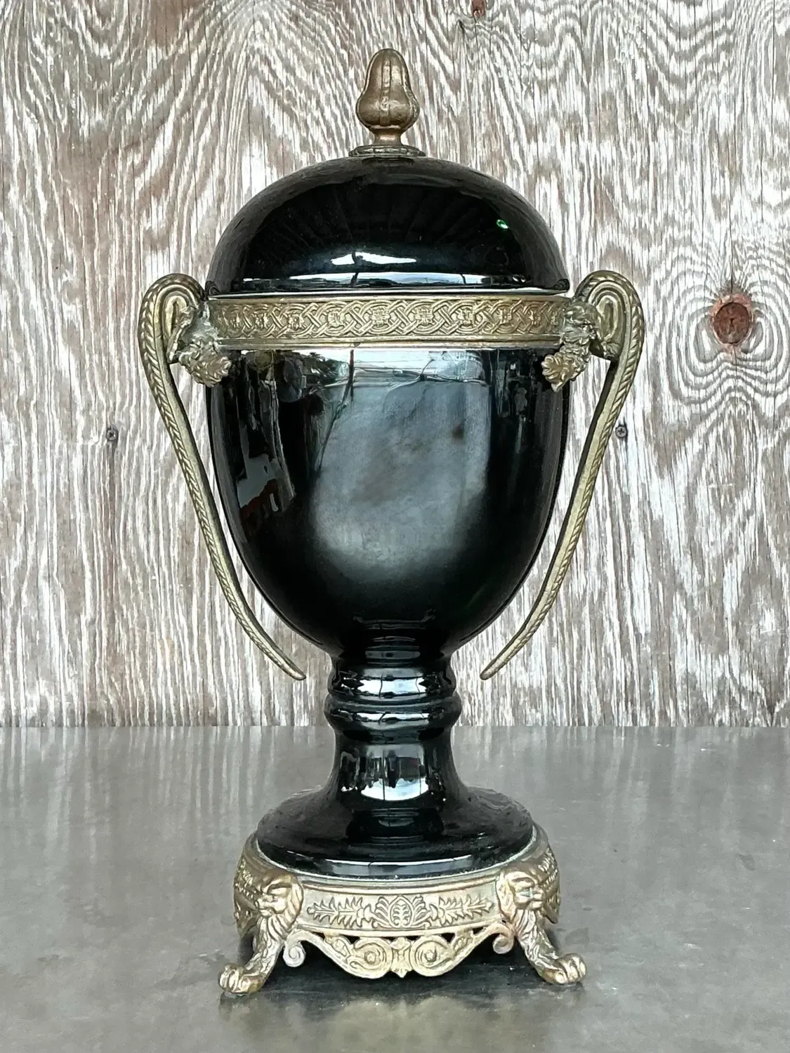 Vintage Boho Grand Tour Lidded Urn — additional photo 2