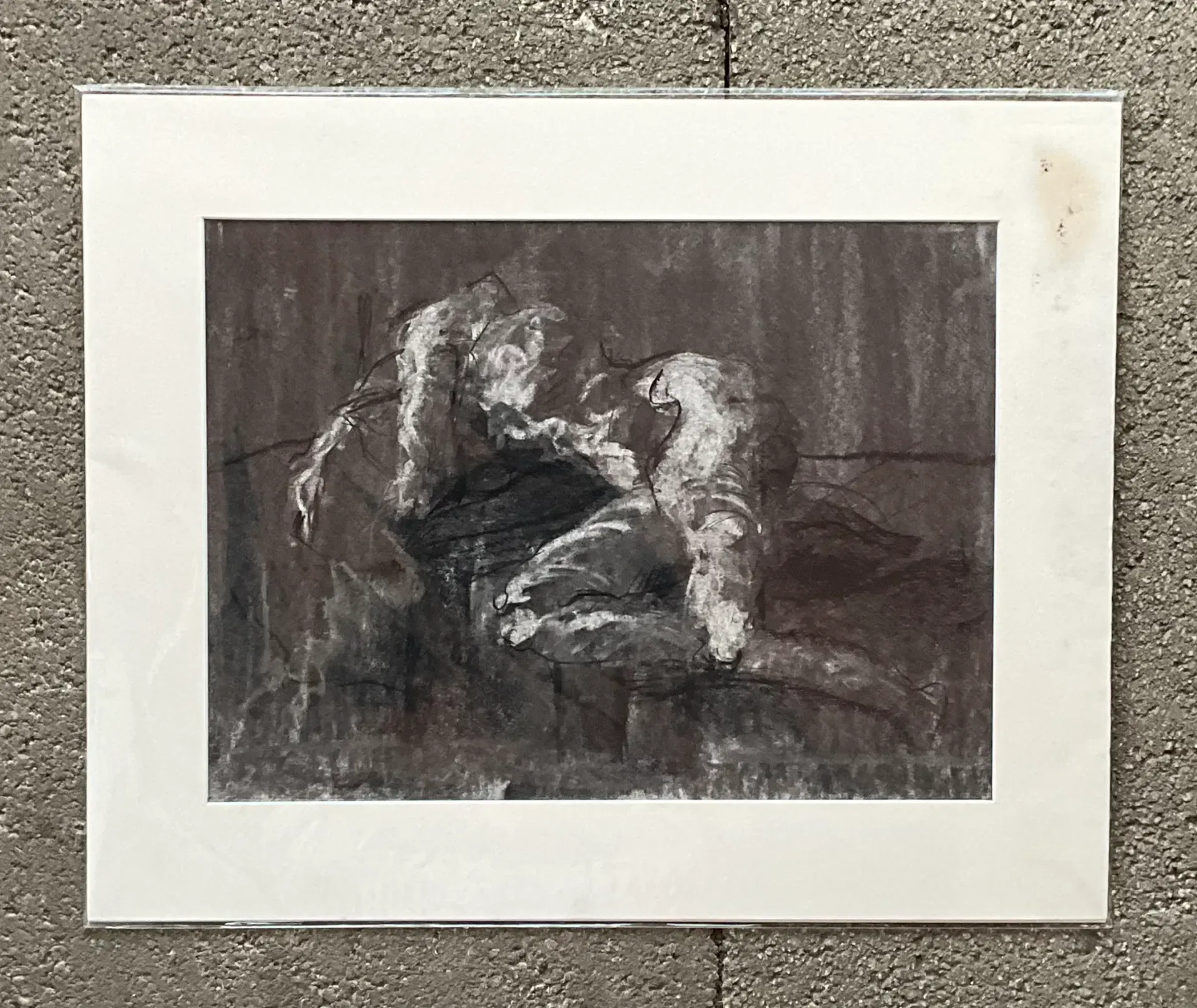 Vintage Boho Graphite Nude Sketch — additional photo 1