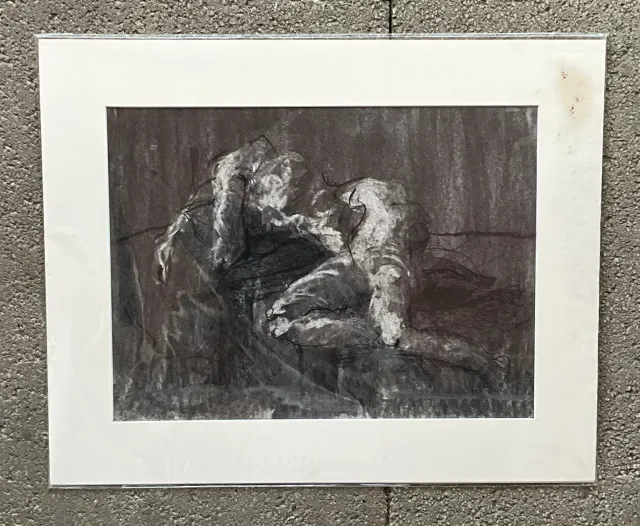 Vintage Boho Graphite Nude Sketch — additional photo 2