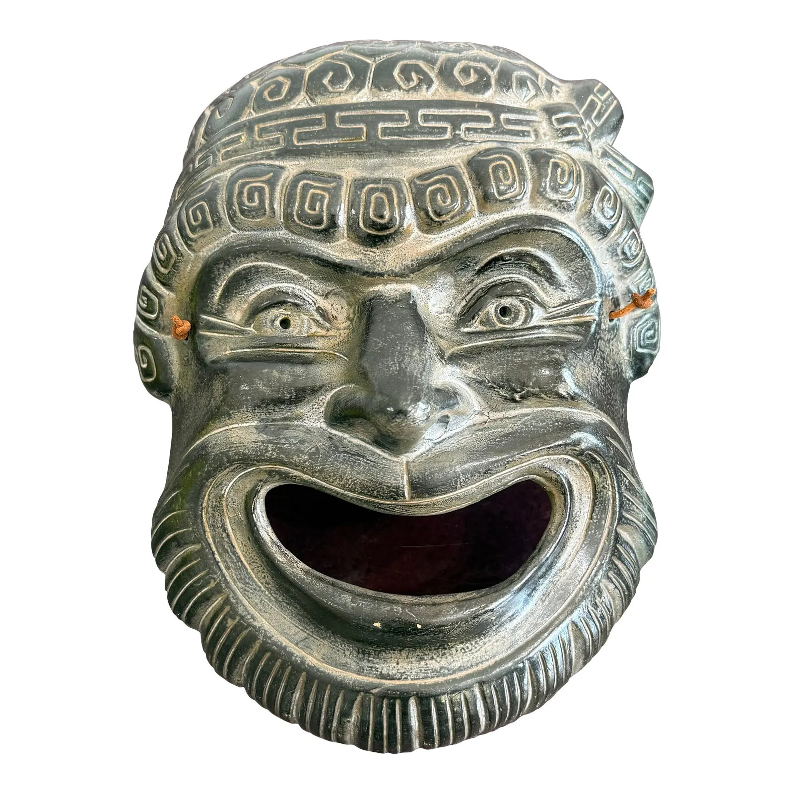 Vintage Boho Greek Comedy Face Mask — additional photo 1