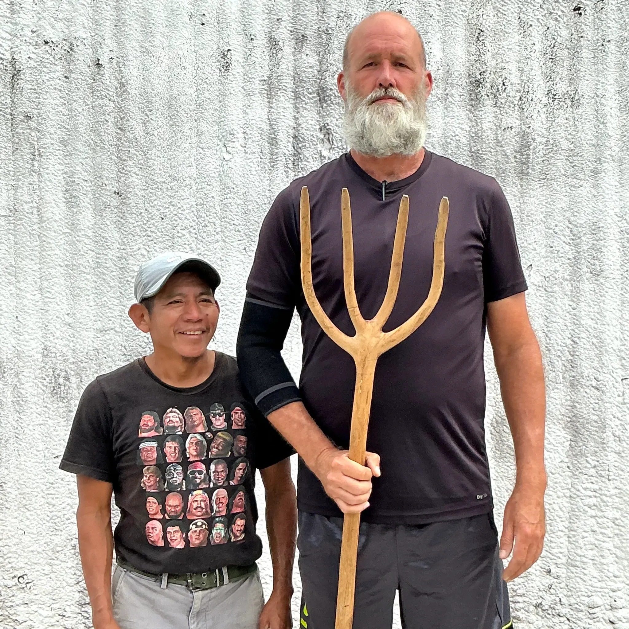 Vintage Boho Hand Carved Pitchfork — additional photo 1